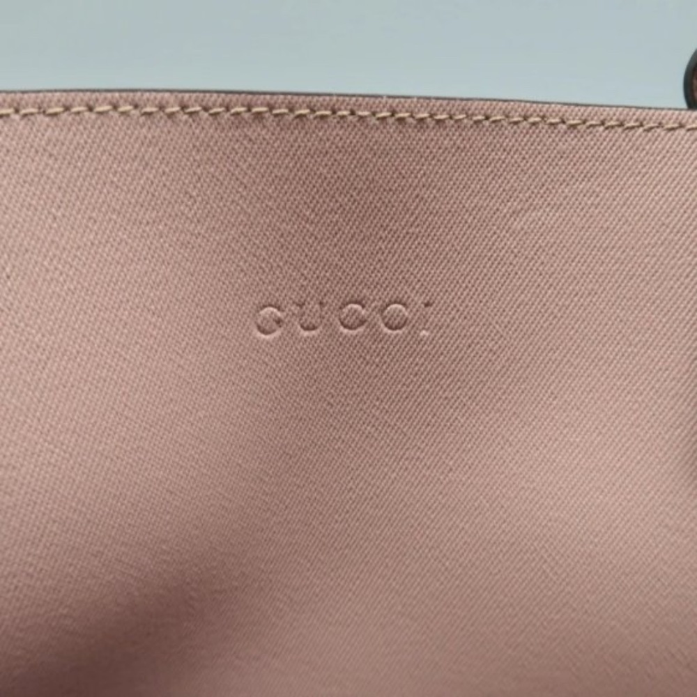 100% Authentic GUCCI Brown Canvas Tote Bag - Picture 11 of 12